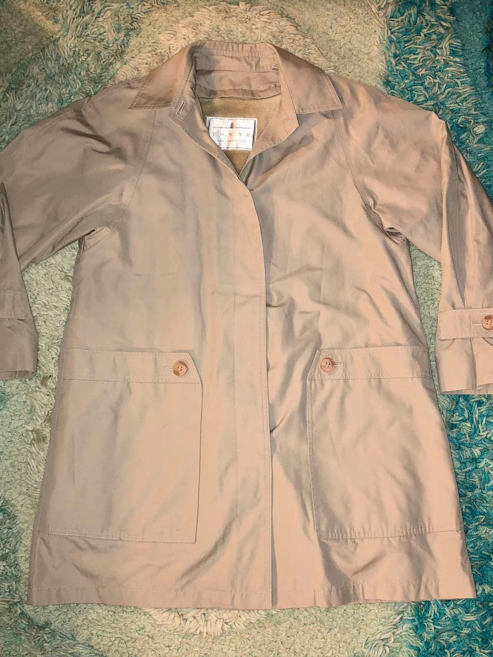 Vintage Towne by London Fog single-breasted short trench coat Size 8